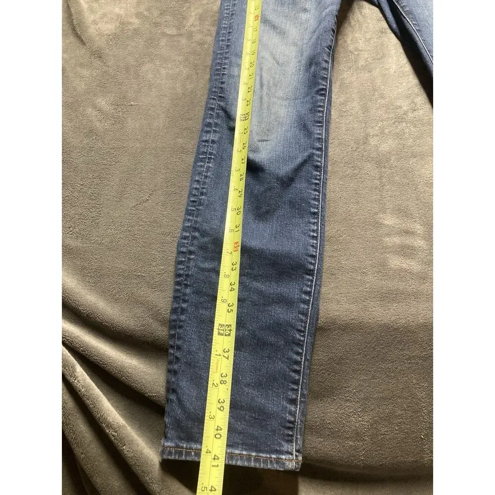 AE Airflex Slim Straight Jean Men 31x34 Distress Med Wash Americana Street Wear